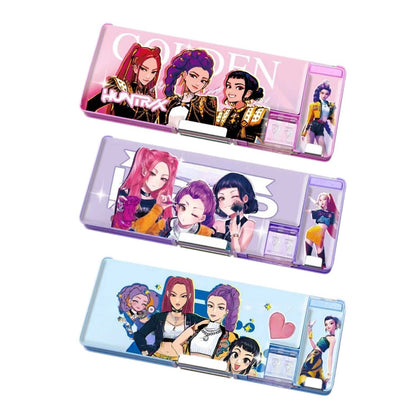 Kpop Pencil Pen Case,Office College School Pouch Holder Supplies Gifts Stationery Cosmetic (Kpop 1pcs (Random Color))