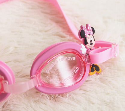 Kids Swimming Goggles Safe Soft Silicone Cap Hat Anti-Fog Waterproof No Leaking Crystal Clear Swim Goggles for Kids Children Boys Girls and Teens Age 3-15