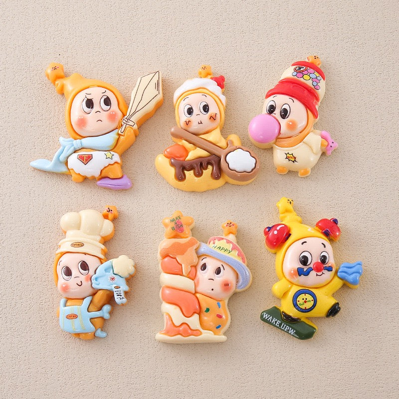Resins Dachshund Cats dogs Magnets For Fridge Or Whiteboard Fun And Functionality Cartoon Animal Refrigerator Sticker Decors (Star 4pcs)