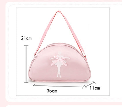 Girls Kids Children Ballet Dance Bag, Pink Ballerina Handbag Tote Gymnastics Sports Duffel Bag, Crossbody Shoulder School Bag Light Weight Carry-on Luggage