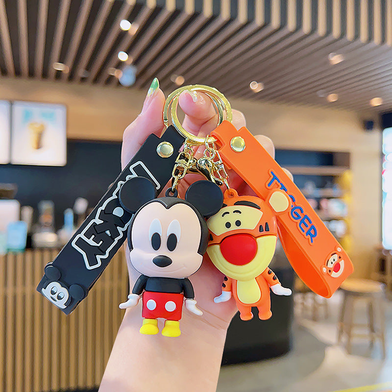 2PCS Buzz Keyring Keychain  School bag Ornament Key Ring Decoration Cute Gifts for Women Girls Boys Pendant Key Chain Jewelry Gift For Kids (C)