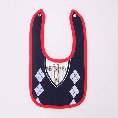 2PCS Baby Kids Bibs BOY MIXED DESIGN COTTON GENTLEMAN BOW FEEDING Bandana Apron Weaning