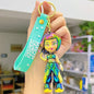 Kpop 1pcs Demon Keychain, Cartoon Hunters Figure Key Pendants Silicone for Bag backpack Keyring Decoration Pendants Adults Party Favors Birthday Party Supplies（B）