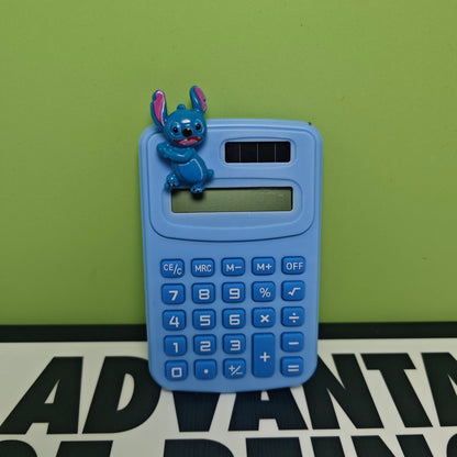 Pocket Calculator, Classic and advanced functions, Desktop Calculator with Large LCD Display and Sensitive Button,Standard Function for Office, Home, School (Stitch)