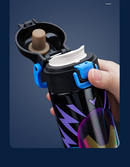 400ml Kids Elsa Water Bottles for Girls, Stainless Steel Water Bottle for School, Vacuum Insulated, BPA-Free, Leak-proof, Double-Walled, Metal Drink Bottle Hot Cold (Spiderman)