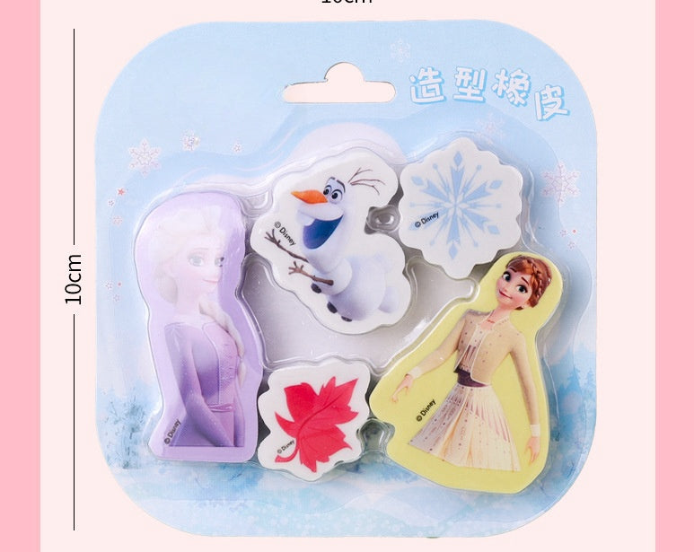 4 PCS Spider Rubbers Pencil Eraser Erasers Rubber for Kids School Stationary Party Favour Bag Fillers Gift Set (Frozen 5pcs)