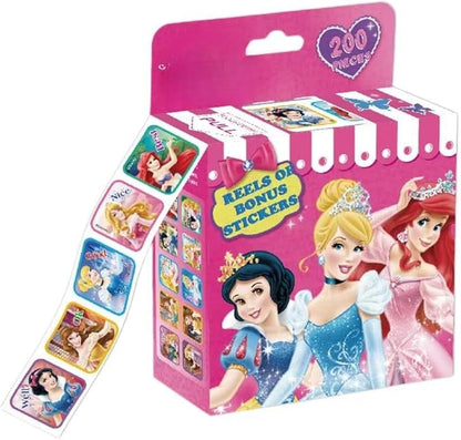 Kids Toddlers Princess Elsa Mickey Mouse Dinosaur Stickers Party Bag Fillers Boys Girls Teachers as Reward Craft Scrapbooking in Box Gift Set