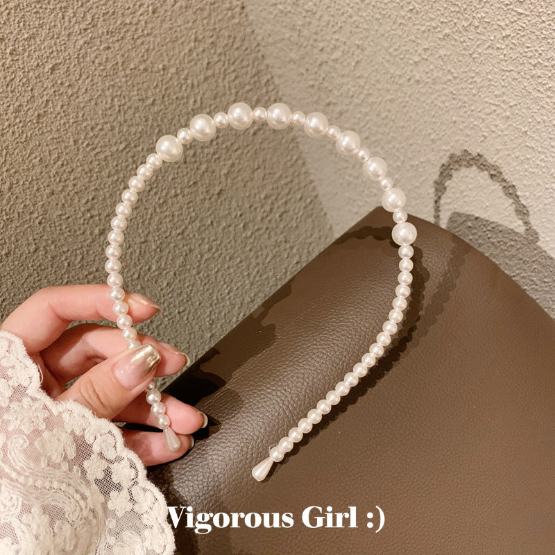 3PCS Headbands Womens Girls Alice Faux Pearls Headband Hairbands Bridal Hair Hoop Wedding Hair Accessories Bloggers Party Hair