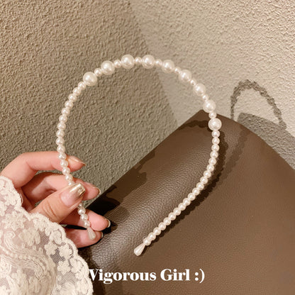 3PCS Headbands Womens Girls Alice Faux Pearls Headband Hairbands Bridal Hair Hoop Wedding Hair Accessories Bloggers Party Hair