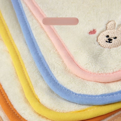 5pcs Microfibre Face Cloth Soft Kids Washcloth Towels, Multicolor Children's boys girls Facial Hand Towel, Cotton Baby Face Washer Hand Towels 25 x 25 CM (Set01)