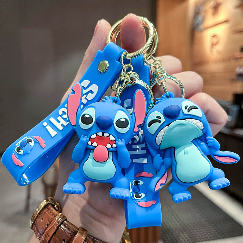 2PCS Buzz Keyring Keychain School bag Ornament Key Ring Decoration Cute Gifts for Women Girls Boys Pendant Chain Jewelry Gift For Kids