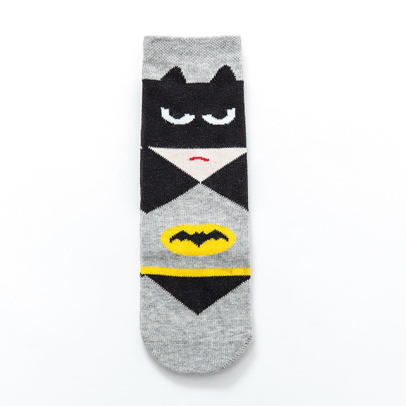5 Pairs Toddlers Boys Kids heros Costume cotton Infant Ankle Socks 1-5 Years