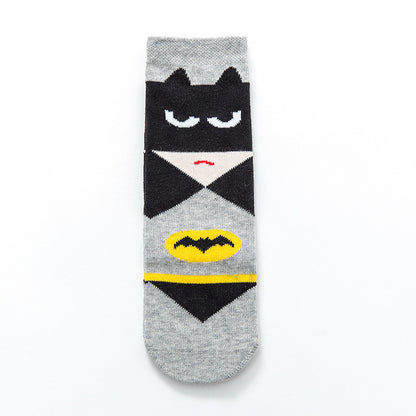 5 Pairs Toddlers Boys Kids heros Costume cotton Infant Ankle Socks 1-5 Years