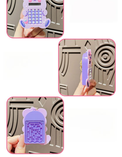 Pocket Calculator, Classic and advanced functions, Desktop Calculator with Large LCD Display and Sensitive Button,Standard Function for Office, Home, School (Hello Kitty)