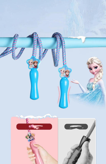 Skipping Rope Princess Superhero Kids Girls Boys Jump Rope Cotton Skipping Adjustable Rope Outdoor Exercise(Frozen)