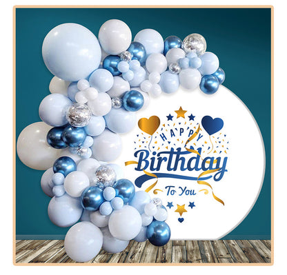 Cinderella Foil Balloons Birthday Party Congratulations balloons Baby Shower Party Decorations Party Suppiles Accessories Theme kids (blue)