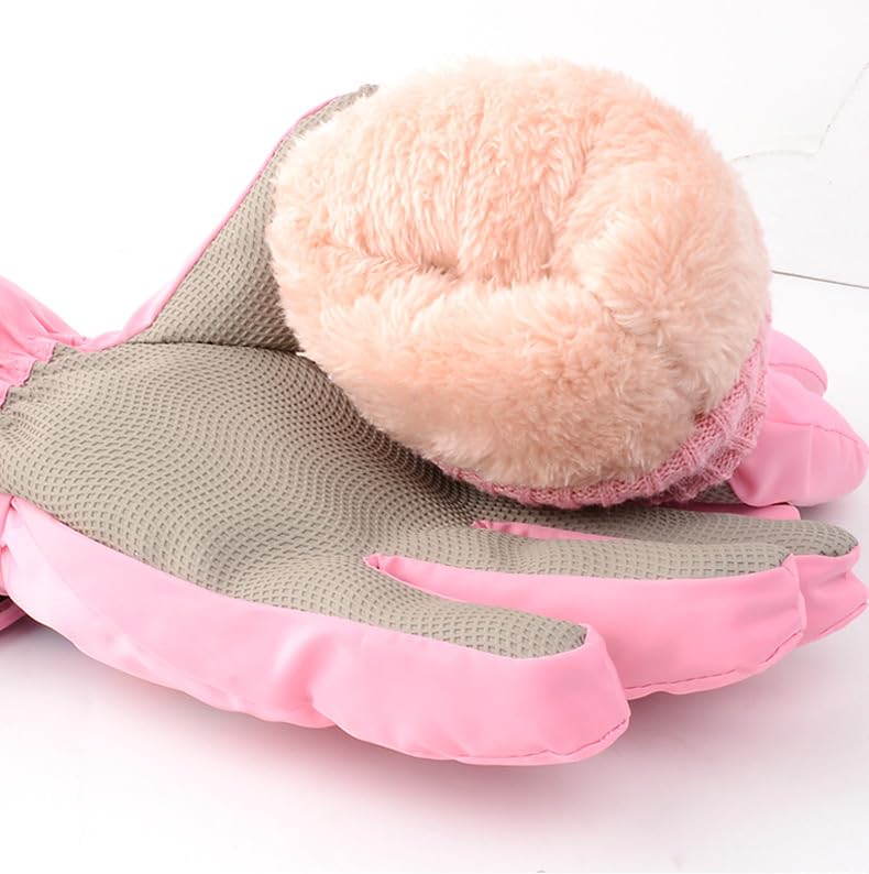 Kids Boy Girl  Waterproof Winter Snow Ski Snowboard Fleece Thermal Warm Outdoor Gloves (Pink Frozen)