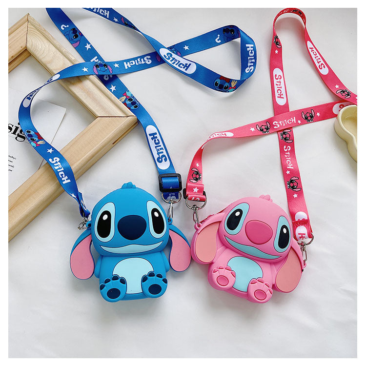 Kids Purse Girls Silicone Mini Children's Coin Purse Cute Cartoon Shoulder Bag Crossbody Bag Accessories Bags Adjustable Strap for Kids Gift Travel Holiday (White Cat)