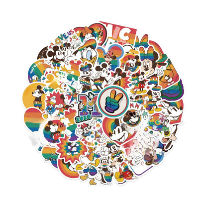 50pcs Princess Aven Superheros Toy Kids Stickers Luggage Laptop Skateboard Waterproof Party Bag Fillers Waterbottle Decal Graffiti Patches