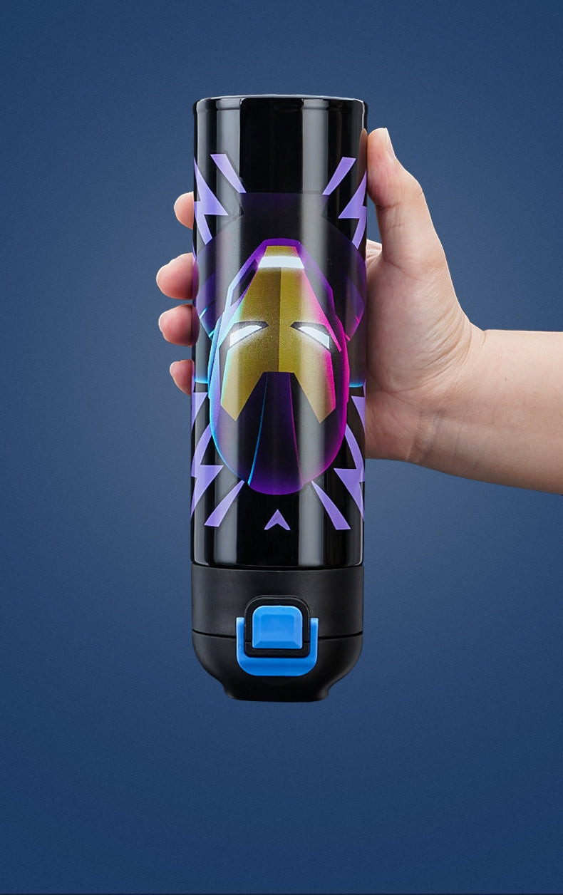 400ml Kids Elsa Water Bottles for Girls, Stainless Steel Water Bottle for School, Vacuum Insulated, BPA-Free, Leak-proof, Double-Walled, Metal Drink Bottle Hot Cold (Spiderman)