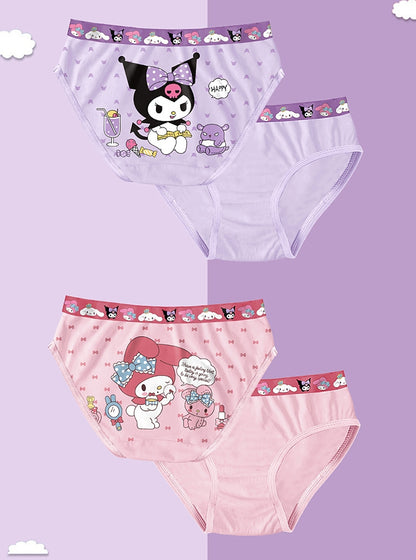 4 Pack Girls Kids Underwear Toddler Briefs Shorts Pants Cotton underpants Box Gift Set(3-4 Years)