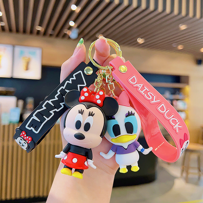 2PCS Buzz Keyring Keychain  School bag Ornament Key Ring Decoration Cute Gifts for Women Girls Boys Pendant Key Chain Jewelry Gift For Kids (C)