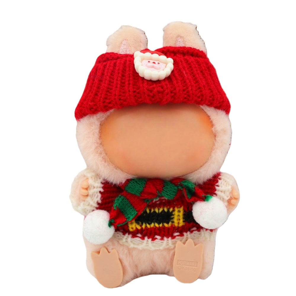 3Pcs Doll Clothes Compatible with 17cm Dolls, Christmas jumprt outfit Set Include,Pink Doll Outfit Accessories Sets Premium Outfit(No Doll)（Set01）