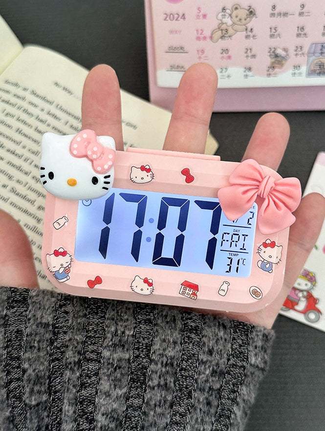 LED Digital Children Alarm Clock With Night Light - Light Alarm Clock for Girls Boys Teenagers School Back To School Gifts Dual Alarms Snooze Modes Temperature Dates display