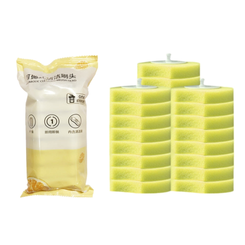 Toilet Wand with 8 Refills, Disposable Toilet Bowl Brush Disposable Cleaning System kit, Storage Caddy and Heads for Bathroom Cleaning all in one