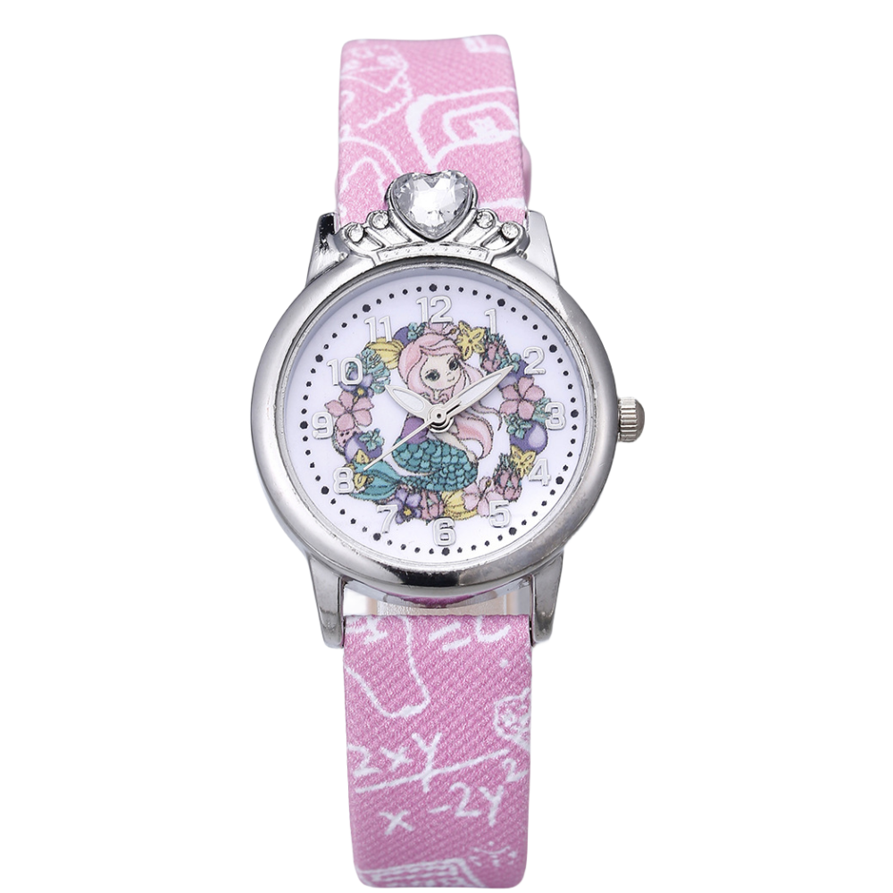 Analogue Quartz Watch with Stainless Steel Strap Bracelet Cats Girls Toddler Watches Gifts for Kids Birthday Gifts Gift Box