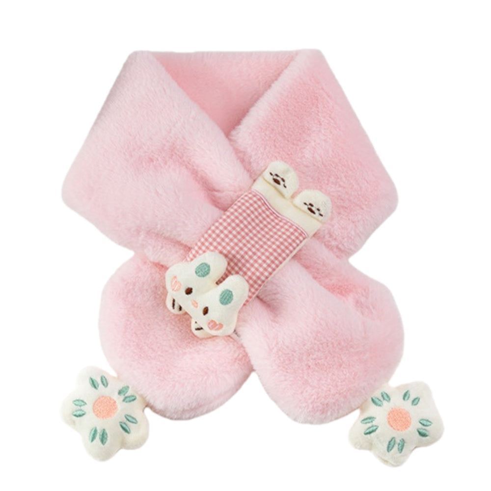 Kids Winter Beanie Scarf for 2-10 Years Old Boys Girls Christmas reindeer snowman santa tree Rabbit Capybara Cat Outdoor Warm Fleece Lined Thermal Knit Fluffy Pom（I）