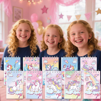 10 Pack Pocket Notebook Small Spiral 10 * 6CM Mini Notepad Princess Kids Colorful Memo Bulk Wired Lined for School Office Supplies Birthday Party Bag Fillers (Kuromi)