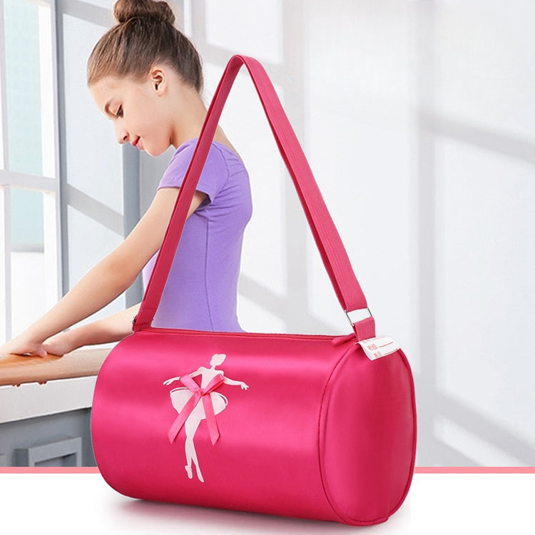Girls Kids Children Ballet Dance Bag, Pink Ballerina Handbag Tote Gymnastics Sports Duffel Bag, Crossbody Shoulder School Bag Light Weight Carry-on Luggage