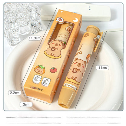 Panda Astronaut Girl Rubbers Erasers, Creative Push-Button Rubbers Erasers for Kids and Students, Universal Used in Schools, Office and Home for Writing and Drawing (Panda)