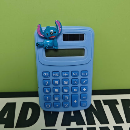 Pocket Calculator, Classic and advanced functions, Desktop Calculator with Large LCD Display and Sensitive Button,Standard Function for Office, Home, School (Stitch)