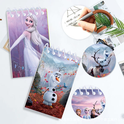 10 Pack Pocket Notebook Small Spiral 10 * 6CM Mini Notepad Princess Kids Colorful Memo Bulk Wired Lined for School Office Supplies Birthday Party Bag Fillers (Princess)