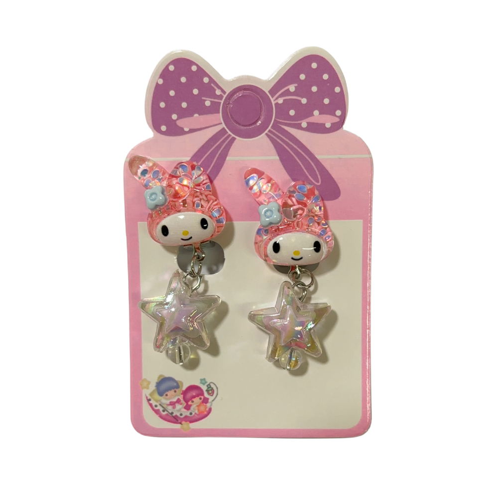 3 Pairs kids Clip On Earrings for Girls Cute Earrings No Pierced Princess Play Girls Dress Up Jewelry Set for Kids