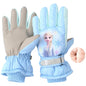 Kids Boy Girl Waterproof Winter Snow Ski Snowboard Fleece Thermal Warm Outdoor Gloves