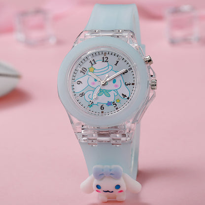 Toys for 3-8 Year Old Girls Boys, Toddler Watches Gifts for Kids 4-9 Birthday Gifts Learning Toys glow in dark Watch(My Melody)