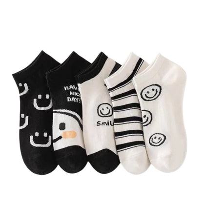 10 Pairs Ladies Ankle Socks low cut Trainer Socks Cotton Multipack heart animal Breathable Lightweight Sport Socks Casual Wear Gifts for Women