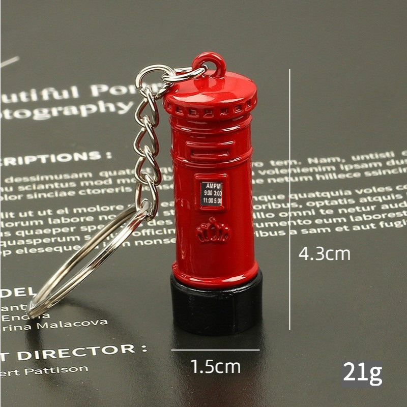 Keyring Keychain School bag Ornament Key Ring Decoration Cute Gifts for Women Girls Boys Pendant Key Chain Jewelry Gift For Kids (london 3pcs)