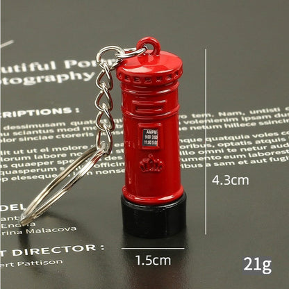 Keyring Keychain School bag Ornament Key Ring Decoration Cute Gifts for Women Girls Boys Pendant Key Chain Jewelry Gift For Kids (london 3pcs)