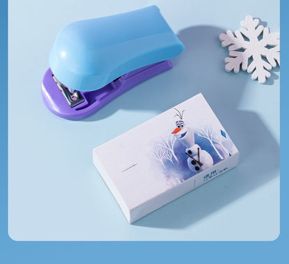 Mini Effortless Kitty Princess Desktop Staplers with 1000 Standard No.10 staples set Cute Stapler Gift for Student and Office School stationary Use