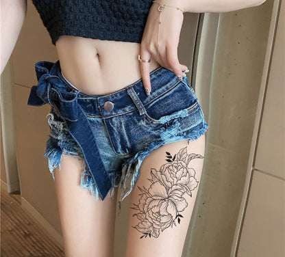 42 Sheets Women Girls large sexy Flowers Temporary Tattoos Waterproof Stickers Festival Fake Jewelry Tattoos Body Art