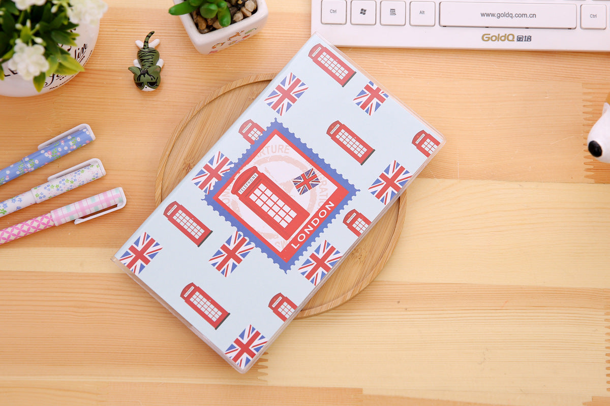Monthly Planner Journal Notebook London Souvenirs London bus telephone Perfect For Home/Study or Office Use Gift Notepad for school writing (A(Random Color))