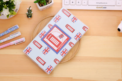 Monthly Planner Journal Notebook London Souvenirs London bus telephone Perfect For Home/Study or Office Use Gift Notepad for school writing (A(Random Color))