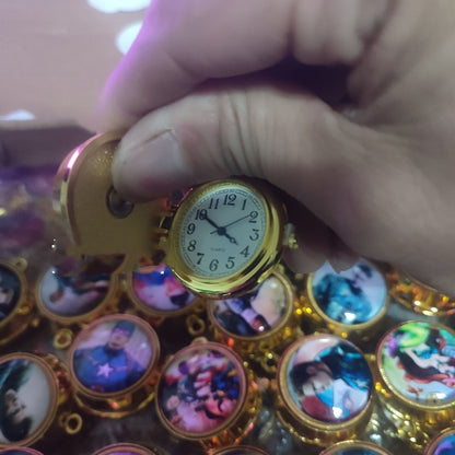 Nurse Watch Princess Spiderman Mermaid Elsa Kids Girls Boys Pocket Watch, Quartz with Chain, Vintage Roman Numerals Stylish Pocket Watch for Birthday Gift