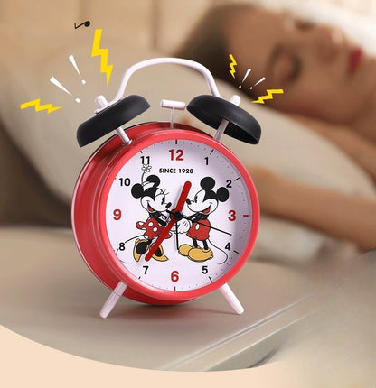 Princess Mermaid Kids digital Alarm Clock for Heavy Sleepers with Twin Bell and Large Digits, Loud Battery Retro Alarm Clock with Night Light for Bedside, Bedroom