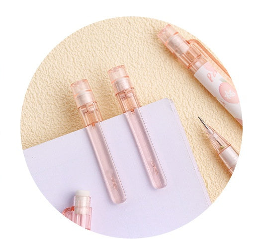 5 Pieces Mechanical Automatic Pencil Set 0.5 mm and one pencil case for Office School Stationary Party Favour Bag Fillers Gift Set