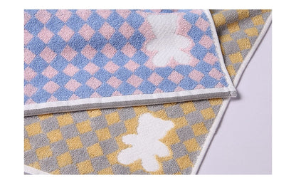 2PCS Children's Facial Towel, Kids Washcloth Towels, Cotton Kids Face Towels, Cute Kitty dog Hand Towel Set, Children Wash Cloths for Hand Face Shower, 35x 70 CM (Dog)